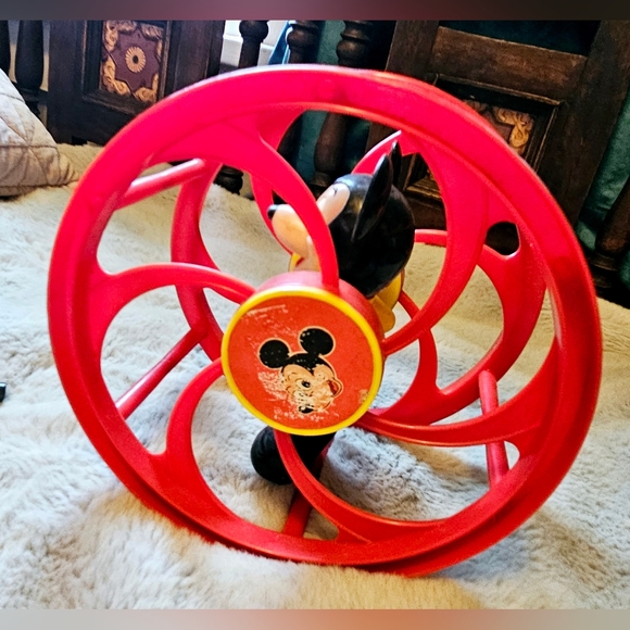 VINTAGE 1960'S MICKEY MOUSE ROLLING BABY TOY - Picture 2 of 4